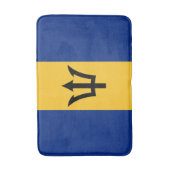 Patriotic Barbados Flag Badematte (Vorderseite Vertikal)