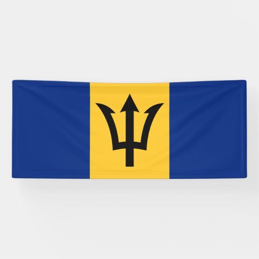 Patriotic Barbados Flag Banner (Horizontal)