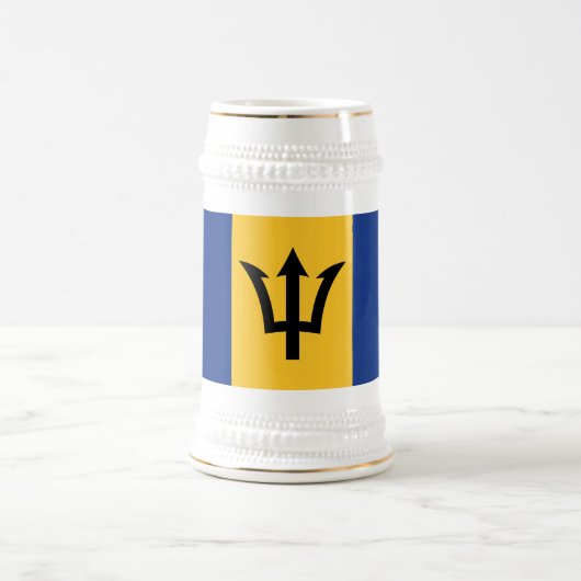 Patriotic Barbados Flag Bierglas (Mittel)