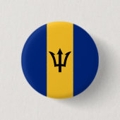 Patriotic Barbados Flag Button (Vorderseite)