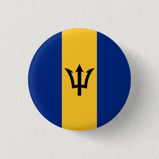 Patriotic Barbados Flag Button (Vorderseite)