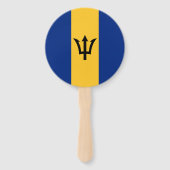 Patriotic Barbados Flag Fächer (Rückseite)