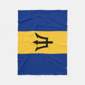 Patriotic Barbados Flag Fleecedecke (Vorderseite)