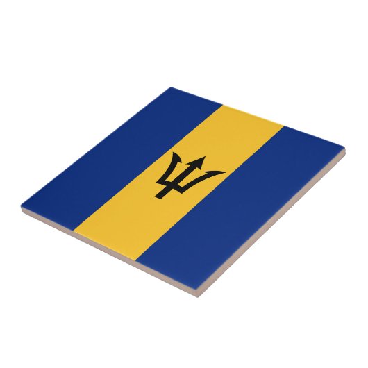 Patriotic Barbados Flag Fliese (Seite)