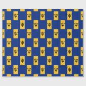 Patriotic BARBADOS FLAG Geschenkpapier (Flach)