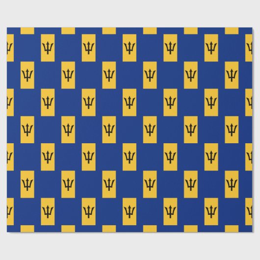 Patriotic BARBADOS FLAG Geschenkpapier (Flach)