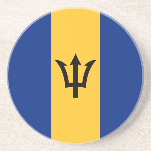 Patriotic Barbados Flag Getränkeuntersetzer (Vorne)