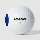 Patriotic Barbados Flag Golfball (Logo)