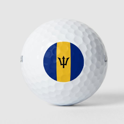 Patriotic Barbados Flag Golfball (Vorderseite)
