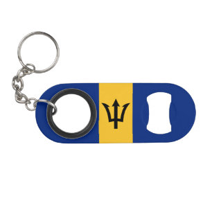 Patriotic Barbados Flag Mini Flaschenöffner