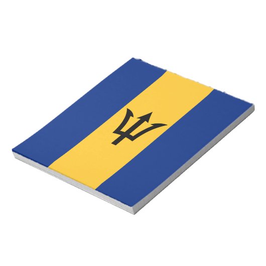 Patriotic Barbados Flag Notizblock (Rotiert)