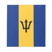 Patriotic Barbados Flag Notizblock (Vorderseite)