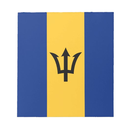 Patriotic Barbados Flag Notizblock (Vorderseite)