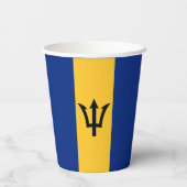 Patriotic Barbados Flag Pappbecher (Rückseite)