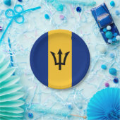Patriotic Barbados Flag Pappteller (Party)