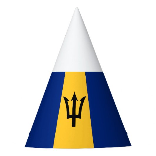 Patriotic Barbados Flag Partyhütchen (Vorderseite)