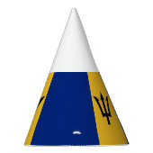 Patriotic Barbados Flag Partyhütchen (Rechts)