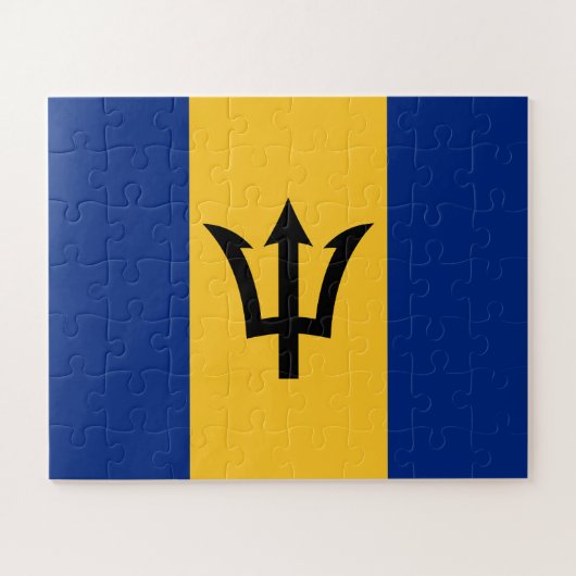 Patriotic Barbados Flag Puzzle (Horizontal)