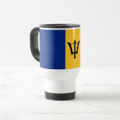 Patriotic Barbados Flag Reisebecher (Vorderseite Links)