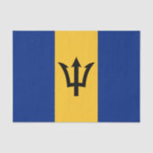 Patriotic Barbados Flag Seidenpapier (Vorderseite)