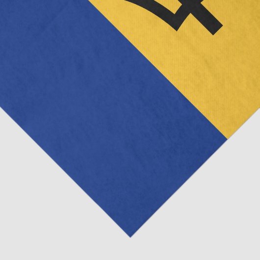 Patriotic Barbados Flag Seidenpapier (Ausschnitt)