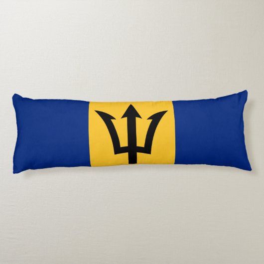 Patriotic Barbados Flag Seitenschläferkissen (Rückseite)