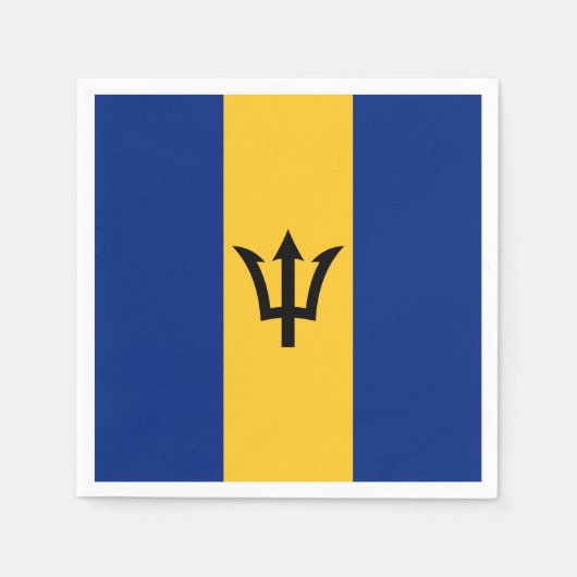 Patriotic Barbados Flag Serviette (Vorderseite)
