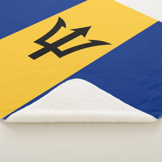 Patriotic Barbados Flag Sherpadecke (3/4)