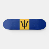Patriotic Barbados Flag Skateboard (Horizontal)