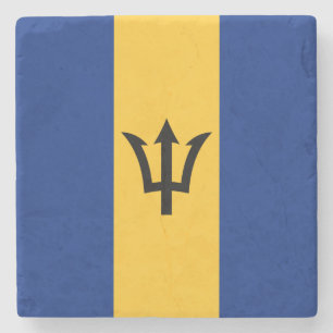 Patriotic Barbados Flag Steinuntersetzer