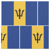 Patriotic Barbados Flag Stoff (Nahaufnahme)