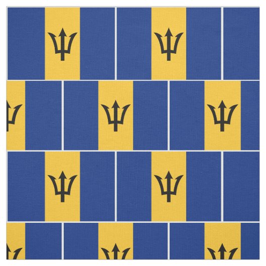 Patriotic Barbados Flag Stoff (Muster)