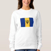 Patriotic Barbados Flag Sweatshirt (Vorderseite)