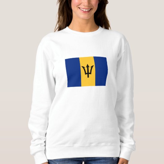 Patriotic Barbados Flag Sweatshirt (Vorderseite)