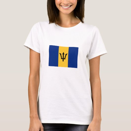 Patriotic Barbados Flag T-Shirt (Vorderseite)