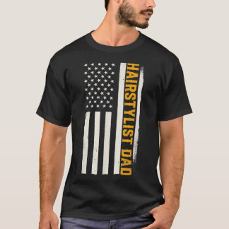 Patriotic Barber Hair Stylist Friseur Hairstyl T-Shirt
