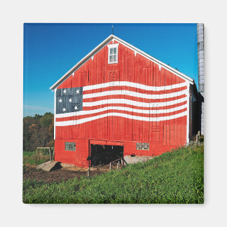 Patriotic Barn Magnet