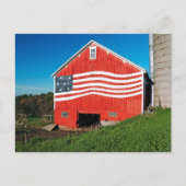 Patriotic Barn Postkarte (Vorderseite)