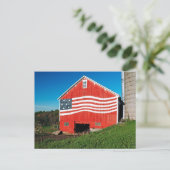 Patriotic Barn Postkarte (Stehend Vorderseite)