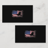 Patriotic Bartded Dragon American Flag Cool Bearde Visitenkarte (Vorne/Hinten)