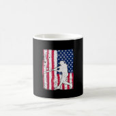 Patriotic Baseball American Flag 4. Juli Funny Kaffeetasse (Mittel)