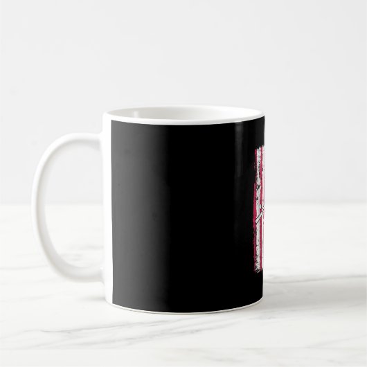 Patriotic Baseball American Flag 4. Juli Funny Kaffeetasse (Links)