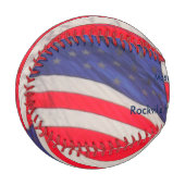 Patriotic Baseball American Flags, MVP Award, Name (Vorderseite Links)