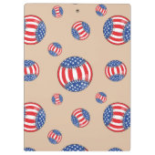 Patriotic Baseball Clipboard Klemmbrett (Rückseite)