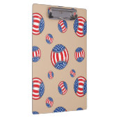 Patriotic Baseball Clipboard Klemmbrett (Rechts)