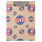 Patriotic Baseball Clipboard Klemmbrett (Vorderseite)