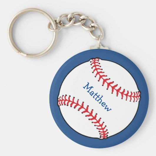 Patriotic Baseball Keychain Schlüsselanhänger (Vorne)