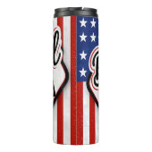 Patriotic Baseball Mama Vibes Thermosbecher