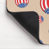 Patriotic Baseball Mousepad (Ecke)