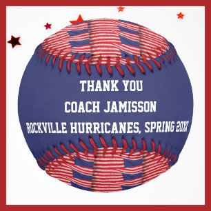 Patriotic Baseball, vielen Dank an Coach, Fahnen Baseball